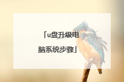 u盘升级电脑系统步骤