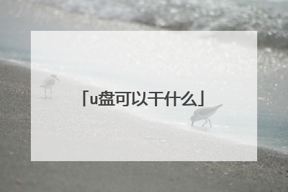 u盘可以干什么