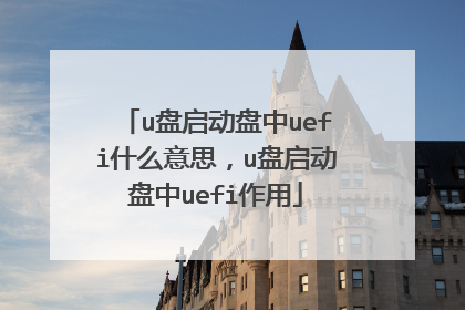 u盘启动盘中uefi什么意思,u盘启动盘中uefi作用