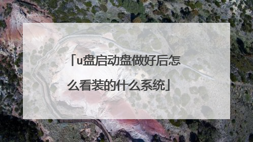 u盘启动盘做好后怎么看装的什么系统