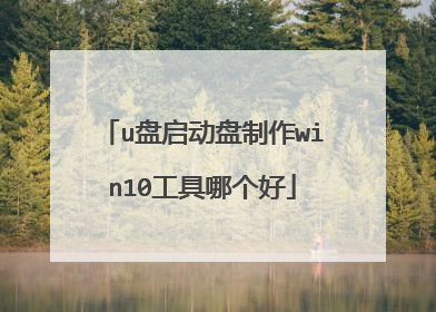 u盘启动盘制作win10工具哪个好