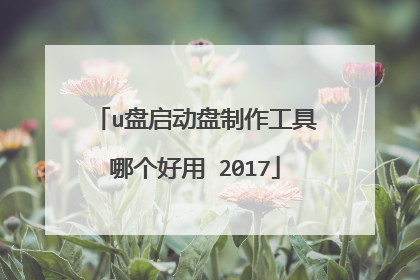 u盘启动盘制作工具哪个好用 2017
