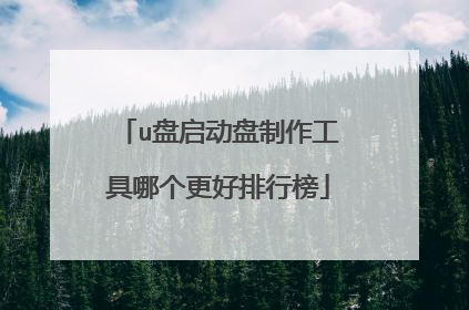 u盘启动盘制作工具哪个更好排行榜