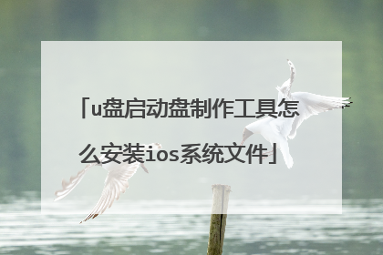 u盘启动盘制作工具怎么安装ios系统文件