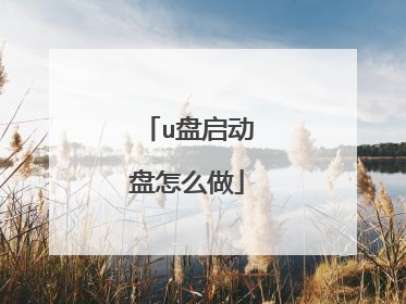 u盘启动盘怎么做