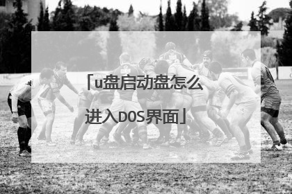 u盘启动盘怎么进入DOS界面
