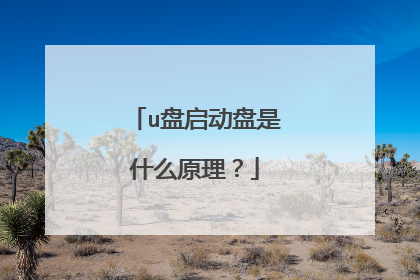u盘启动盘是什么原理？