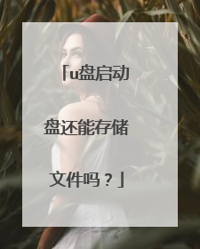 u盘启动盘还能存储文件吗?