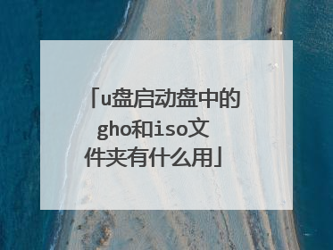 u盘启动盘中的gho和iso文件夹有什么用
