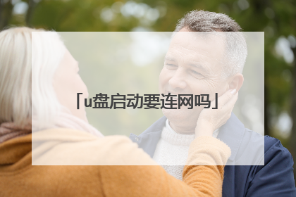 u盘启动要连网吗
