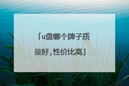u盘哪个牌子质量好,性价比高