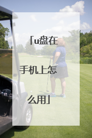u盘在手机上怎么用