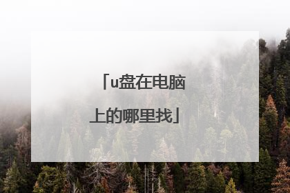 u盘在电脑上的哪里找