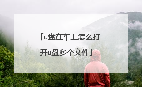u盘在车上怎么打开u盘多个文件