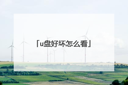 u盘好坏怎么看