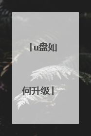 u盘如何升级