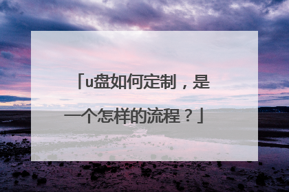 u盘如何定制，是一个怎样的流程？