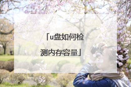 u盘如何检测内存容量