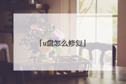 u盘怎么修复