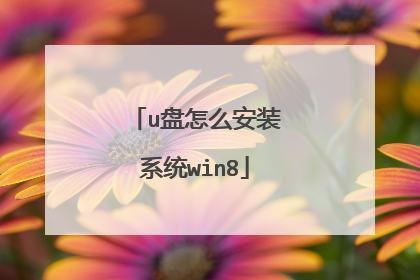 u盘怎么安装系统win8