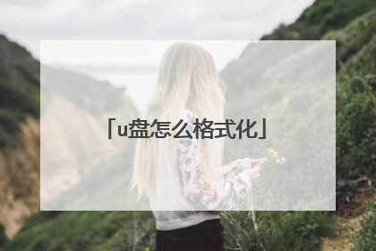 u盘怎么格式化