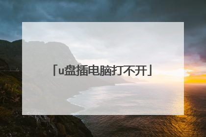 u盘插电脑打不开