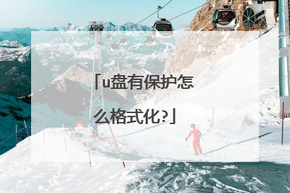 u盘有保护怎么格式化?