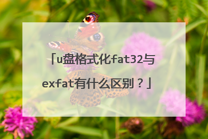 u盘格式化fat32与exfat有什么区别？