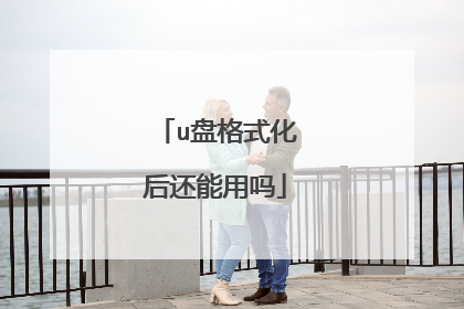 u盘格式化后还能用吗