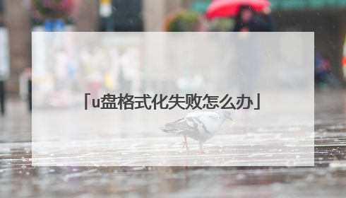 u盘格式化失败怎么办