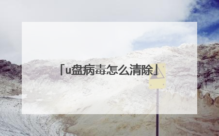 u盘病毒怎么清除