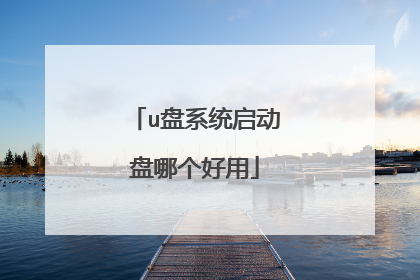 u盘系统启动盘哪个好用