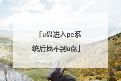 u盘进入pe系统后找不到u盘