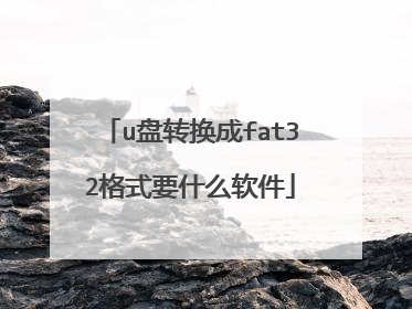 u盘转换成fat32格式要什么软件
