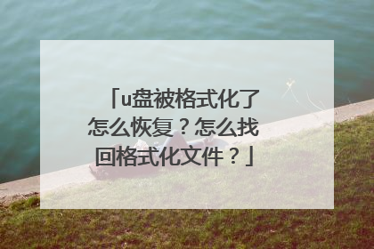 u盘被格式化了怎么恢复?怎么找回格式化文件?
