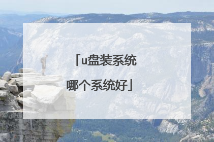 u盘装系统哪个系统好