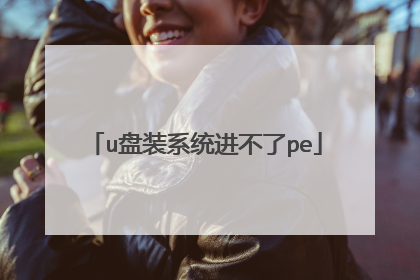 u盘装系统进不了pe