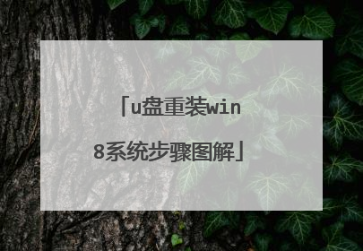 u盘重装win8系统步骤图解