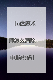 u盘魔术师怎么清除电脑密码