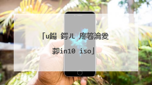 u鍚�鍔ㄦ�庝箞瀹夎�厀in10 iso