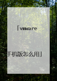 vmware手机版怎么用