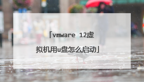 vmware 12虚拟机用u盘怎么启动