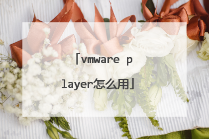 vmware player怎么用