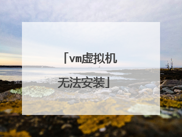 vm虚拟机无法安装
