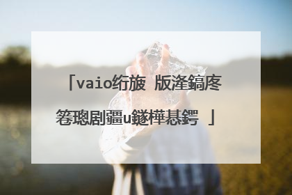 vaio绗旇�版湰鎬庝箞璁剧疆u鐩樺惎鍔�