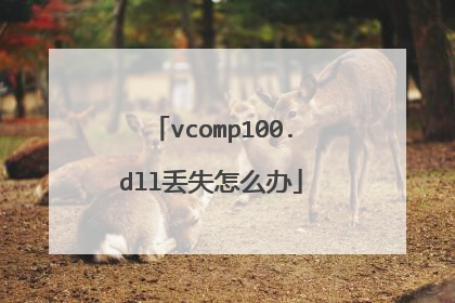 vcomp100.dll丢失怎么办