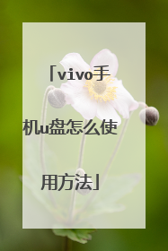 vivo手机u盘怎么使用方法