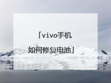 vivo手机如何修复电池