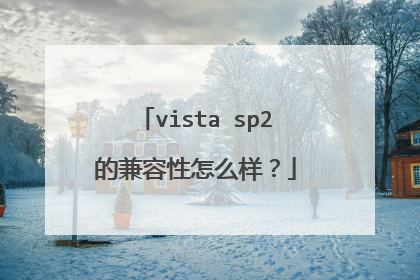 vista sp2的兼容性怎么样?