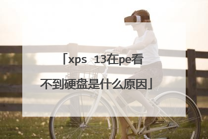 xps 13在pe看不到硬盘是什么原因